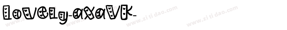 Lovely-axaVK字体转换