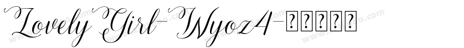LovelyGirl-Wyoz4字体转换