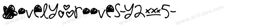 LovelyGrooves-y2R5字体转换 LovelyGrooves-y2R5字体转换