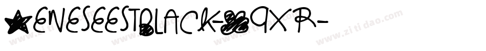 GeneseestBlack-M9xr字体转换