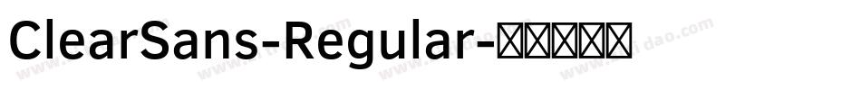 ClearSans-Regular字体转换