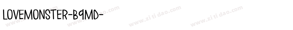 Lovemonster-B9md字体转换
