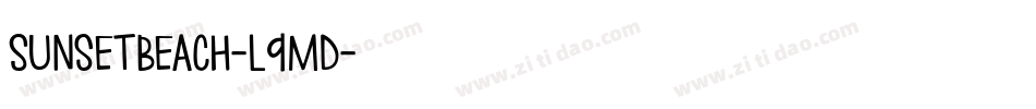 SunsetBeach-L9mD字体转换