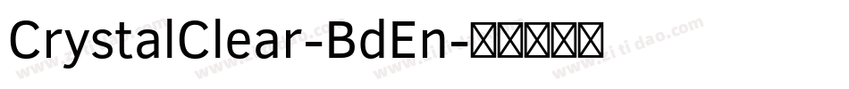 CrystalClear-BdEn字体转换