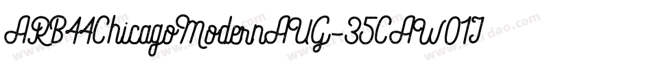 ARB44ChicagoModernAUG-35CAW01It字体转换