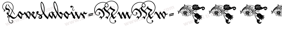 Loveslabour-MmMw字体转换