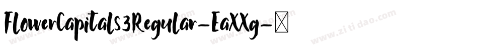 FlowerCapitals3Regular-EaXXg字体转换
