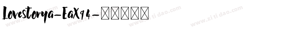 Lovestorya-EaX94字体转换