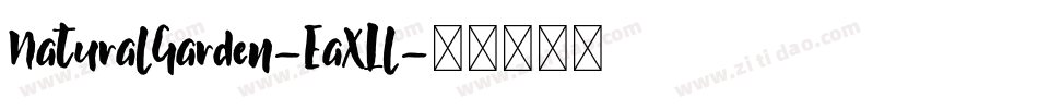 NaturalGarden-EaXLl字体转换