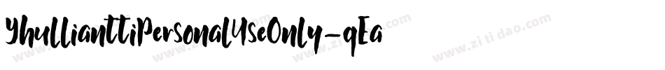 YhullianttiPersonalUseOnly-qEax字体转换