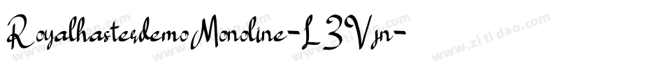 RoyalhasterdemoMonoline-L3Vjn字体转换