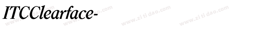 ITCClearface字体转换