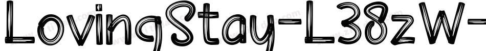 LovingStay-L38zW字体转换