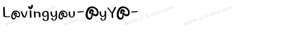 Lovingyou-OyYO字体转换