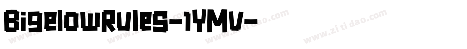 BigelowRules-1YMv字体转换