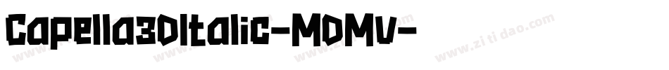 Capella3DItalic-MDMv字体转换
