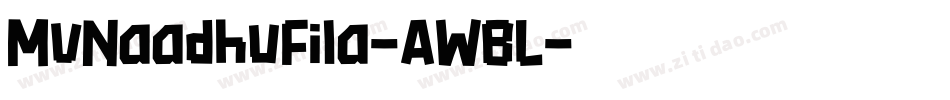 MvNaadhuFila-AWBL字体转换