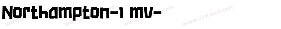 Northampton-10mv字体转换
