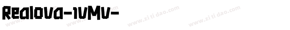 Realova-1vMv字体转换