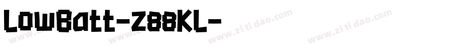 LowBatt-z88KL字体转换