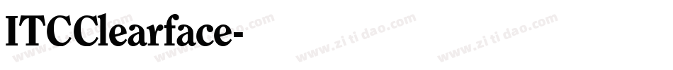 ITCClearface字体转换