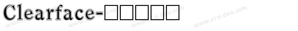 Clearface字体转换