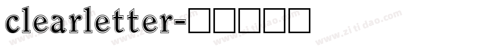clearletter字体转换