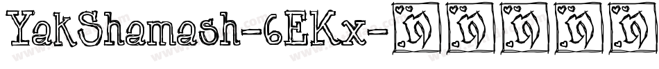 YakShamash-6EKx字体转换