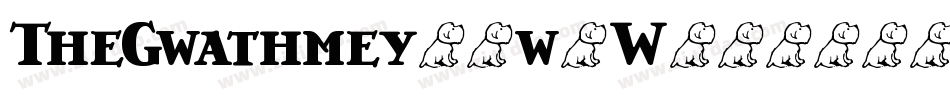 TheGwathmey-2w5W字体转换