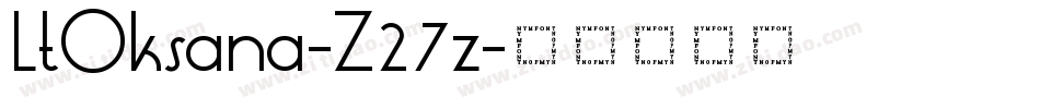 LtOksana-Z27z字体转换