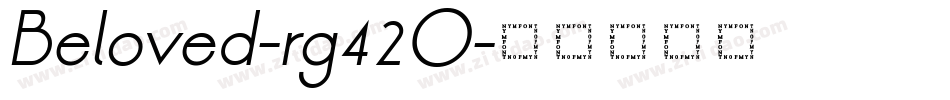 Beloved-rg42O字体转换