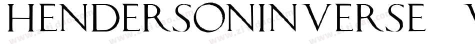 HendersonInverse-v0gL字体转换