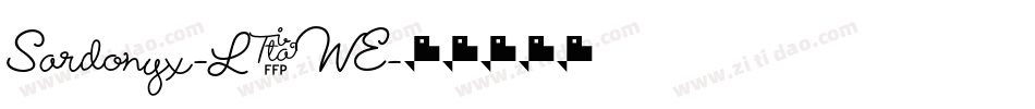 Sardonyx-L5WE字体转换