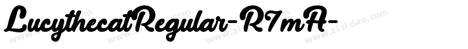 LucythecatRegular-R7mA字体转换