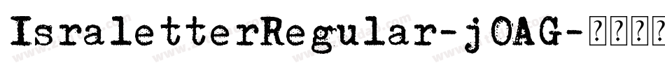 IsraletterRegular-j0AG字体转换