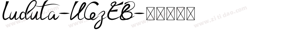 Luduta-VGzEB字体转换