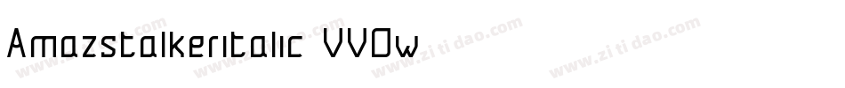 Amazstalkeritalic-VVOw字体转换
