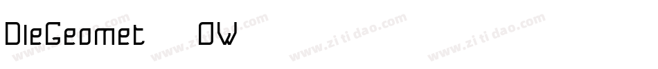 DleGeomet-45OW字体转换