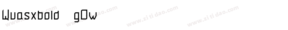 Quasxbold-2gOw字体转换 Quasxbold-2gOw字体转换