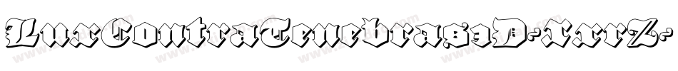 LuxContraTenebras3D-XxrZ字体转换