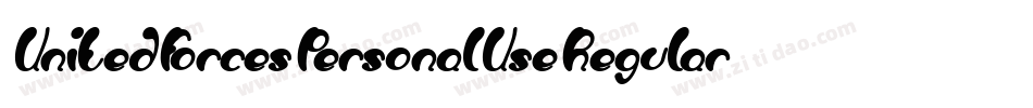 UnitedForcesPersonalUseRegular-EaJmz字体转换