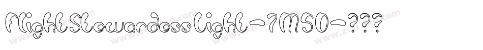 FlightStewardessLight-7M5D字体转换