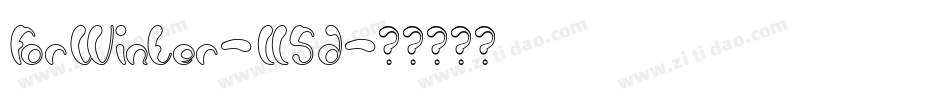 ForWinter-ll5d字体转换 ForWinter-ll5d字体转换