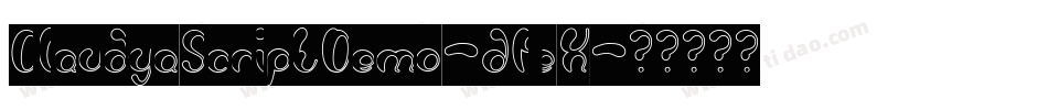 ClaudyaScriptDemo-dPeX字体转换