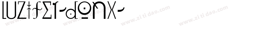 Luzifer-dOnX字体转换