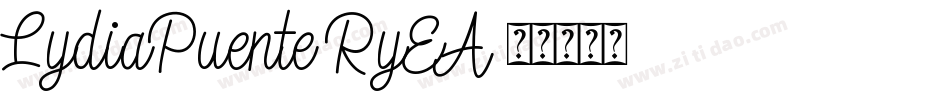 LydiaPuente-RyEA字体转换