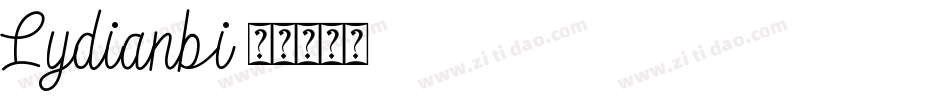 Lydianbi字体转换