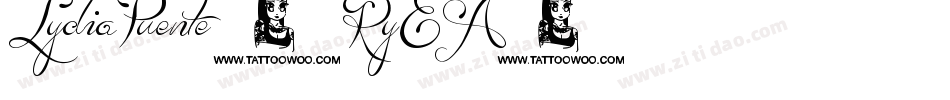 LydiaPuente-RyEA字体转换