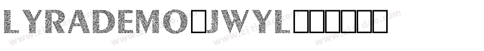 LyraDemo-jwyl字体转换