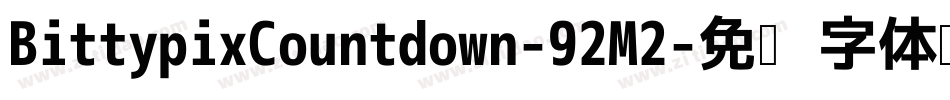 BittypixCountdown-92M2字体转换